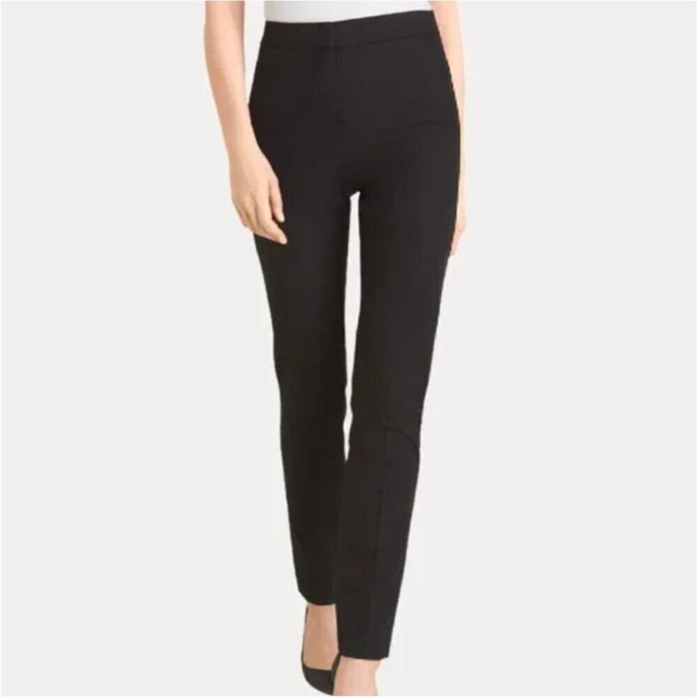 Chico's Women's Secret Stretch Straight Leg Pant Black Size 14 Short